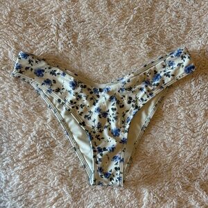 Abercrombie & Fitch Bikini Bottom with Blue Floral Print